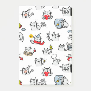 Bloco De Notas Gatos engraçados, leite e magia.
