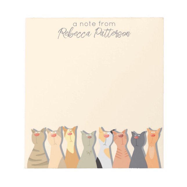 Bloco De Notas Gatos Legais (Frente)