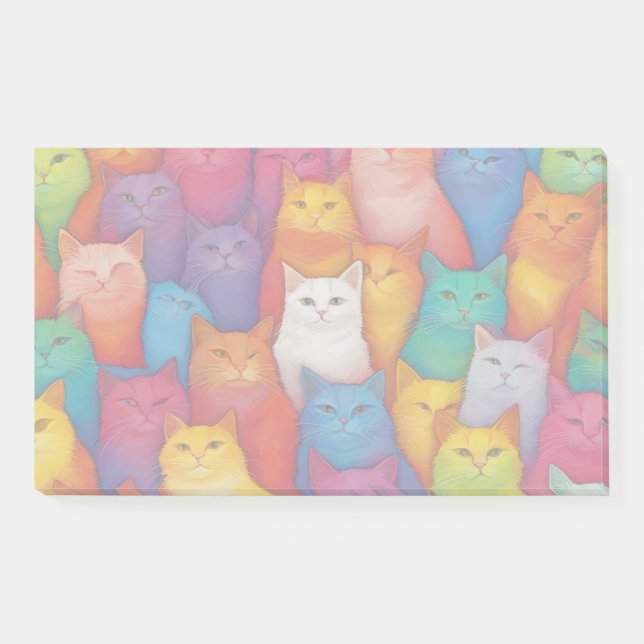 Bloco De Notas gatos piscando (Frente)