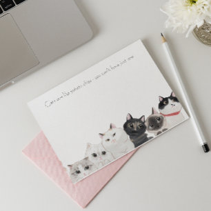 Bloco De Notas Gatos são como batatas fritas - uma gata louca e e