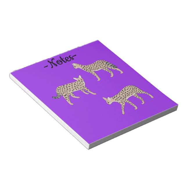 Bloco De Notas Gatos Serval (Inclinado)