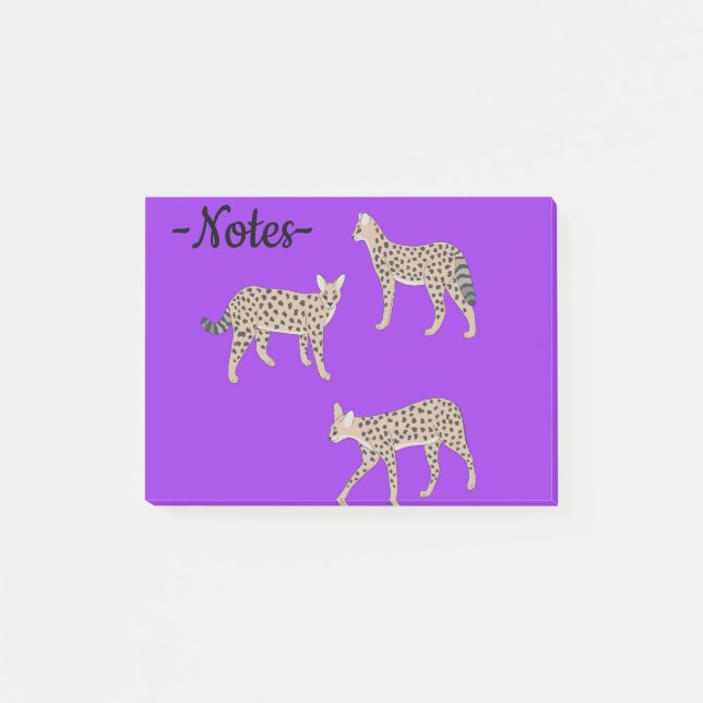 Bloco De Notas Gatos Serval (Frente)