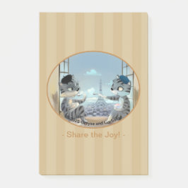 Bloco De Notas Gatos & Torre Eiffel – Notas de Alegria em Paris 1