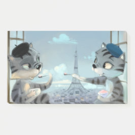 Bloco De Notas Gatos & Torre Eiffel – Notas de Paris 10" x 6"