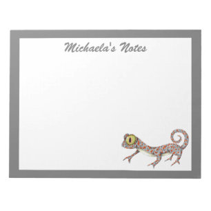 Bloco De Notas Gecko Cute Personalizado