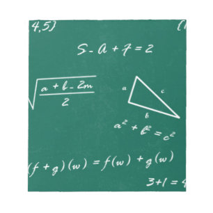 Bloco De Notas geek de álgebra professor de matemática