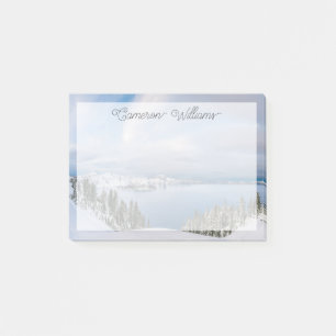 Bloco De Notas Gelo e neve Crater Lake Oregon