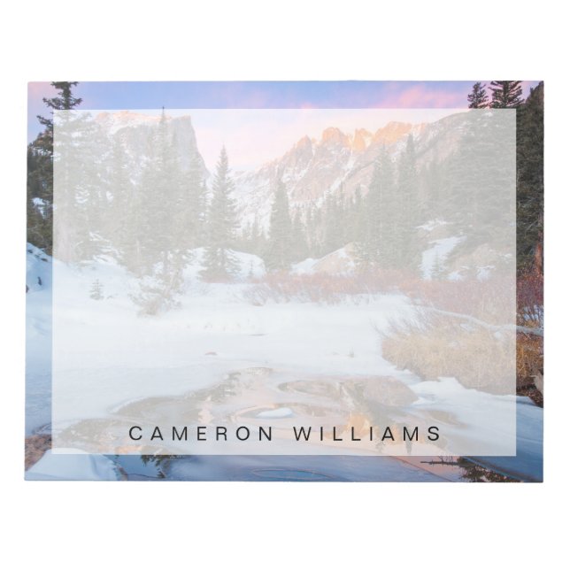 Bloco De Notas Gelo e neve | Estes Park, Colorado (Frente)