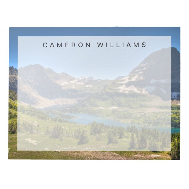 Bloco De Notas Gelo e neve | Glacier National Park, Montana (Frente)