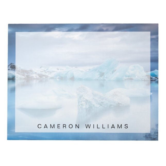 Bloco De Notas Gelo e neve | Jokulsarlon Lagoon, Islândia (Frente)