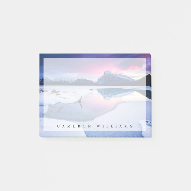 Bloco De Notas Gelo e neve | Mt. Rundle, Canadá (Frente)