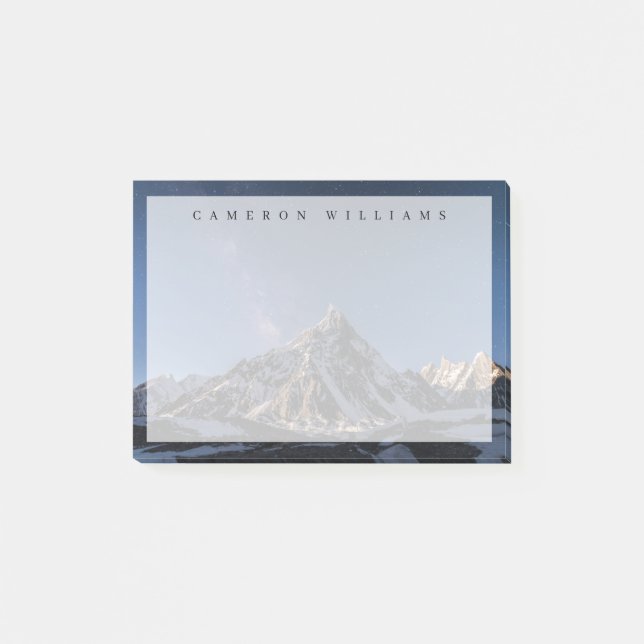 Bloco De Notas Gelo e neve | Via Látea Baltoro Glacier, Paquistão (Frente)