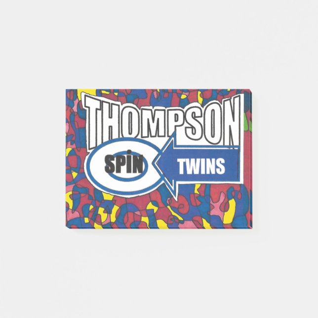 Bloco De Notas Gêmeos Spin Thompson. (Frente)