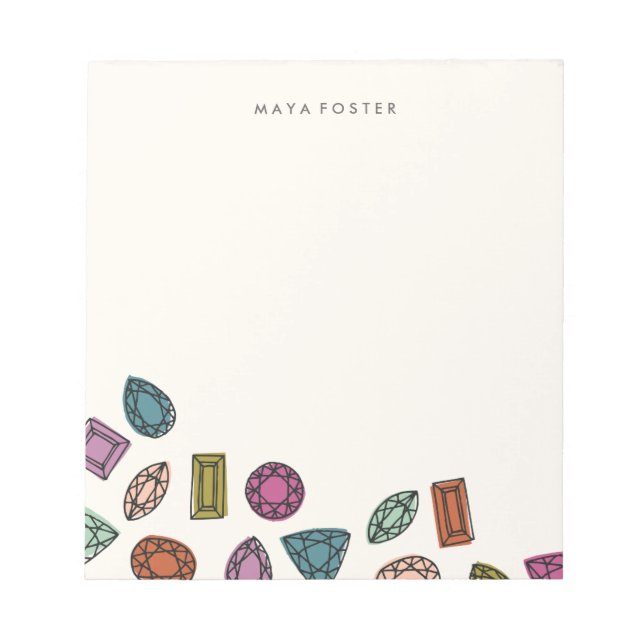 Bloco De Notas Gems Notepad - Carvão (Frente)