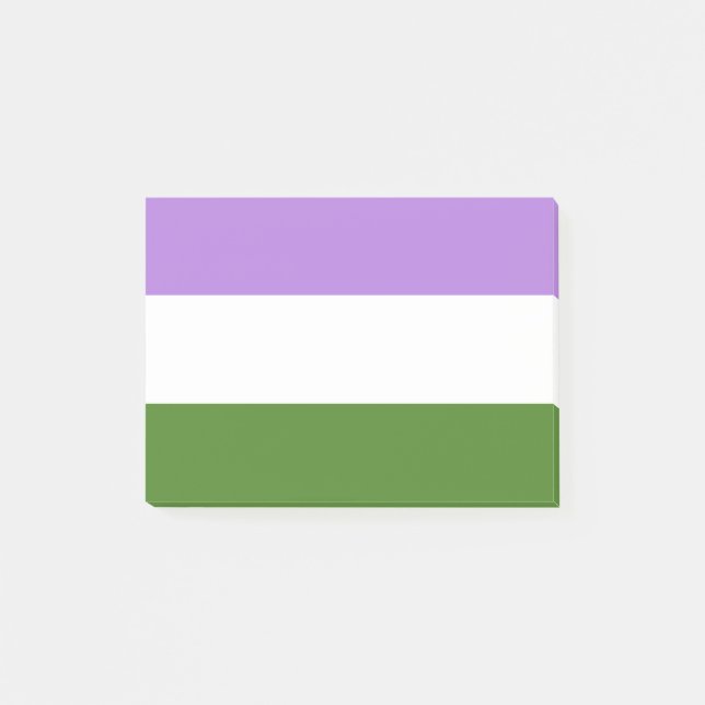 Bloco De Notas Genderqueer Pride (Frente)