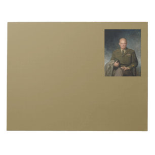 Bloco De Notas General Dwight Eisenhower 5 Star - Retrato Pintado