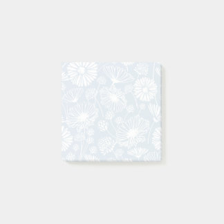 Bloco De Notas Gentle Bloom (Branco | Azul)