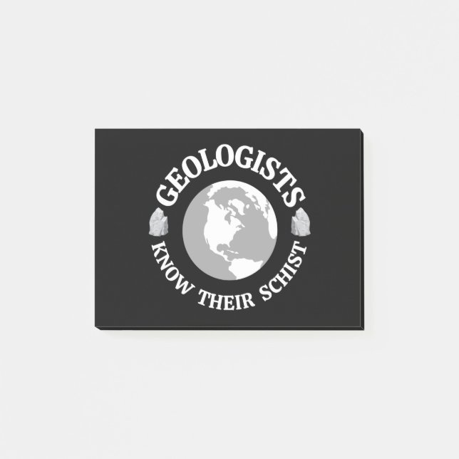 Bloco De Notas Geologist Know Their Schist (Frente)