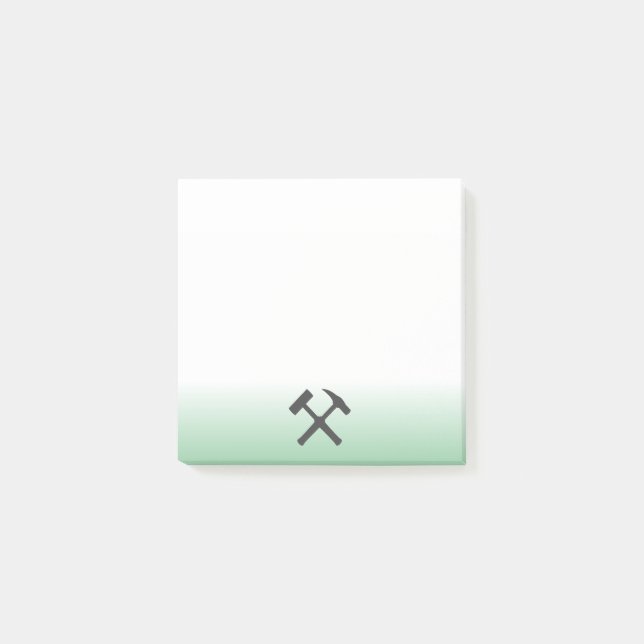 Bloco De Notas Geologist's Rock Hammer Logo (Frente)