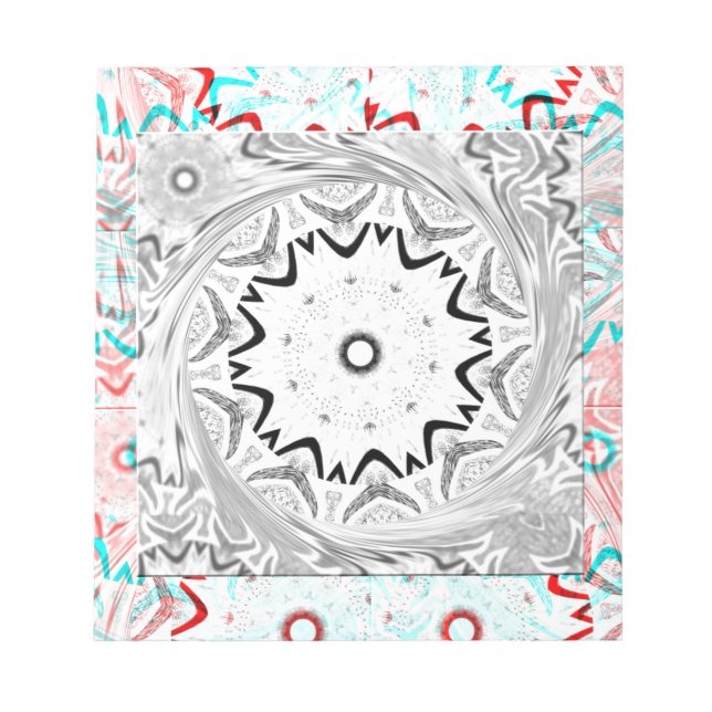 Bloco De Notas Geometria Ciana Rosa África (Frente)