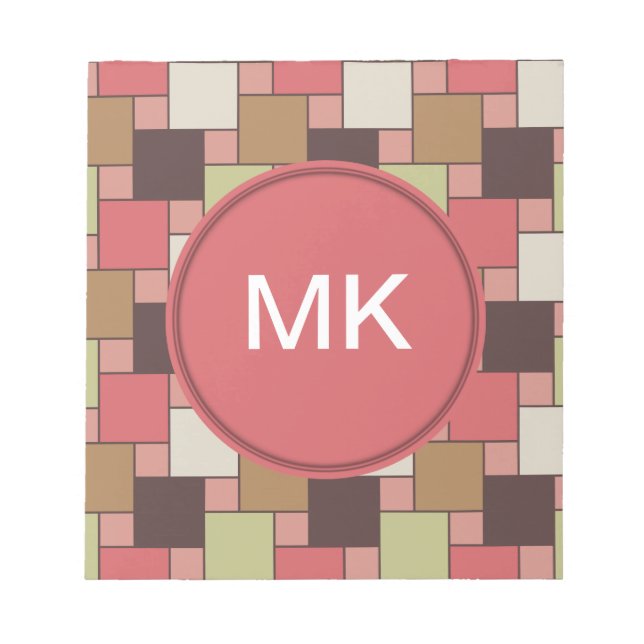 Bloco De Notas Geométrico do Gabinete de Especiarias (Frente)