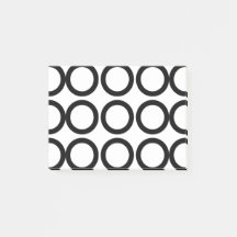 Geométrico em Círculo Negro e Branco