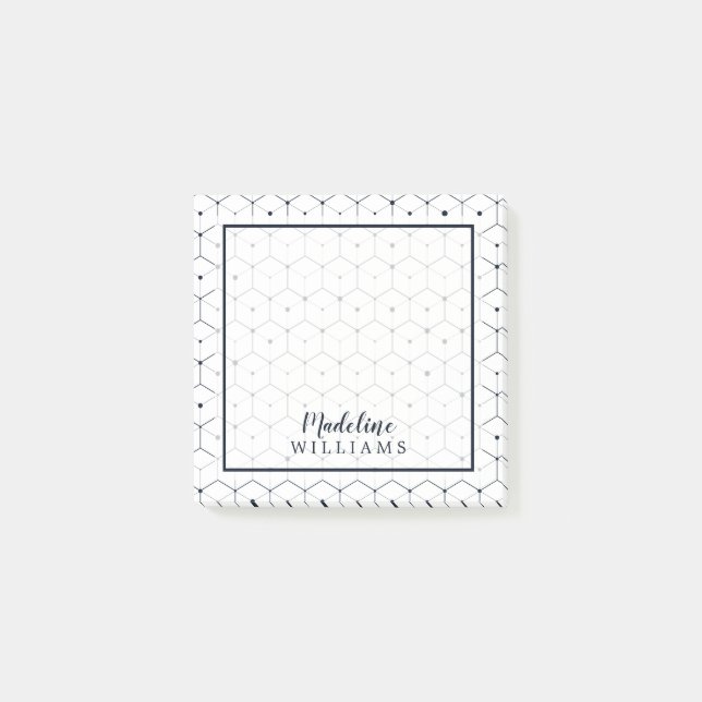 Bloco De Notas Geométrico Moderno (Frente)