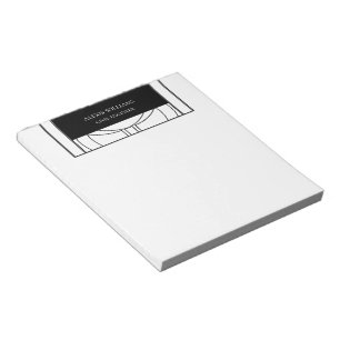 Bloco De Notas Geométrico Moderno Minimalista Elegante Profission