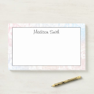 Bloco De Notas Geométrico Personalizado 