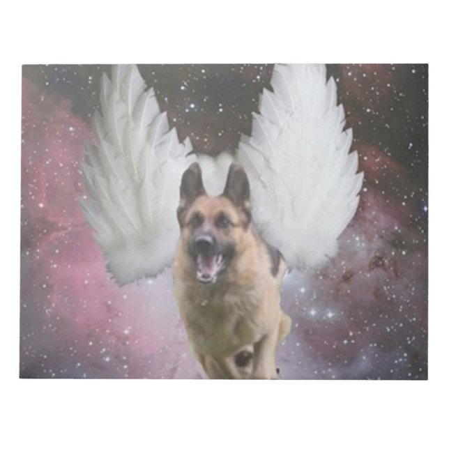 Bloco De Notas German shepherd Angel (Frente)