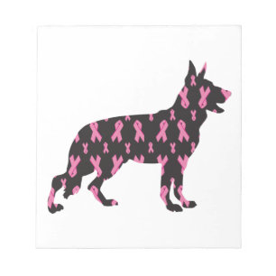 Bloco De Notas German shepherd de Fita Rosa