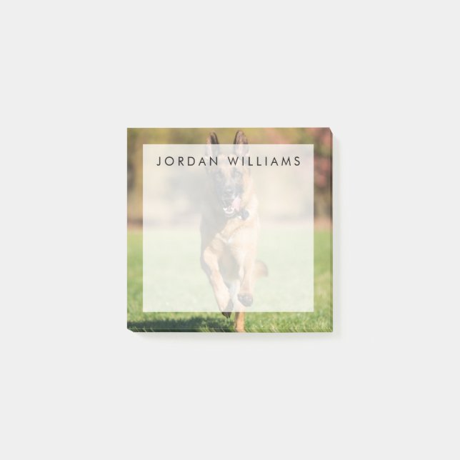 Bloco De Notas German shepherd em execução (Frente)