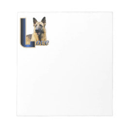 Bloco De Notas German shepherd Love