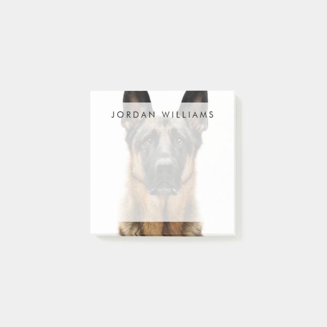 Bloco De Notas German shepherd Sentado (Frente)