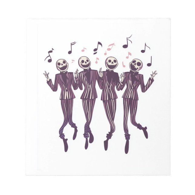 Bloco De Notas Ghost Barbershop Quartet (Frente)