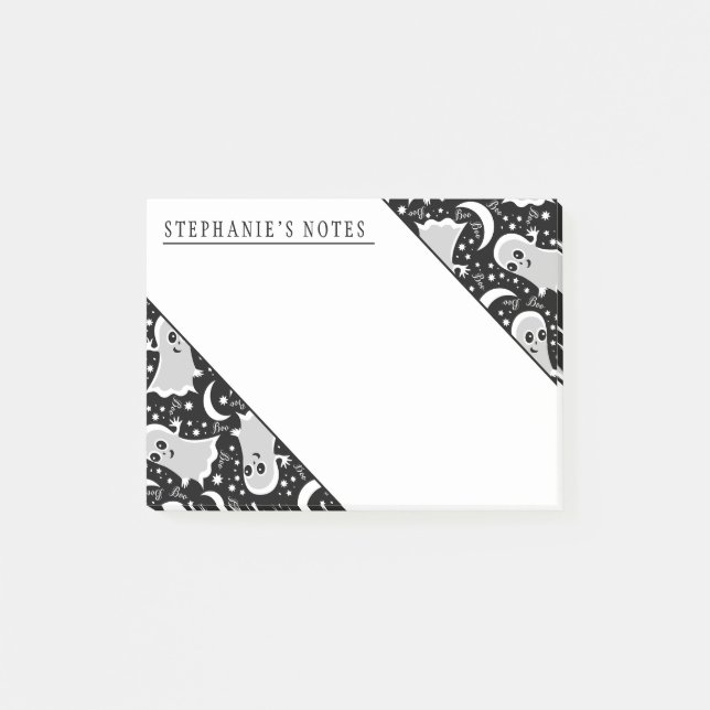 Bloco De Notas Ghost diz boo amigável (Frente)