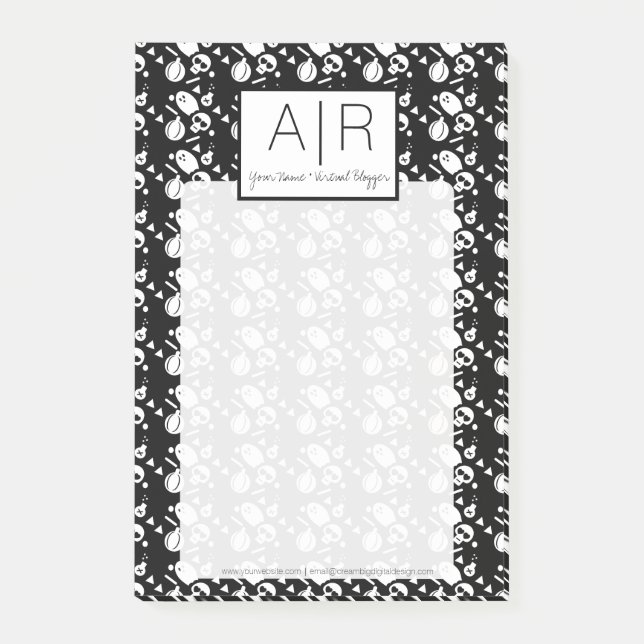 Bloco De Notas Ghost Pumpkin Impressão (Frente)