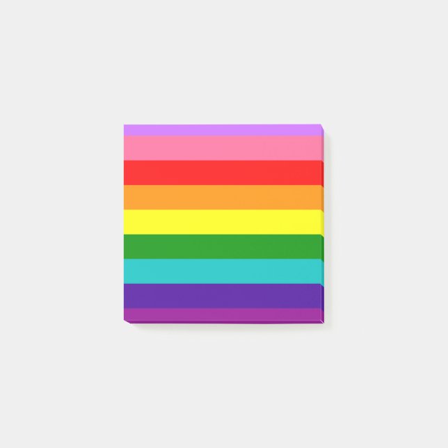 Bloco De Notas Gilbert Baker’s 9-Stripe Rainbow Flag (Frente)