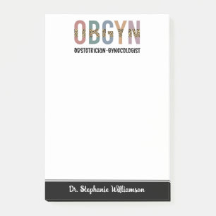 Bloco De Notas Ginecologista Obstetrícia Personalizada
