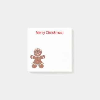 Bloco De Notas Gingerbread Girl, 3 x 3, Poste de Natal