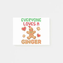 Bloco De Notas Gingerbread Man all ama a Ginger