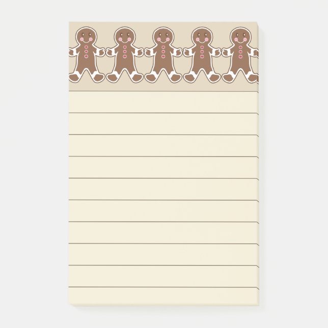 Bloco De Notas Gingercake Cookchen Posta Notas (Frente)