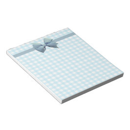 Bloco De Notas Gingham Azul 3