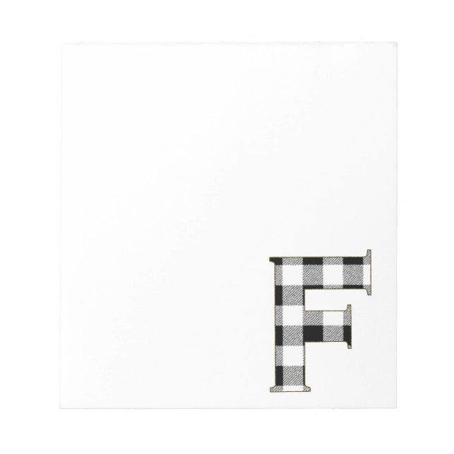Bloco De Notas Gingham Check F (Frente)