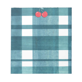 Bloco De Notas Gingham verde