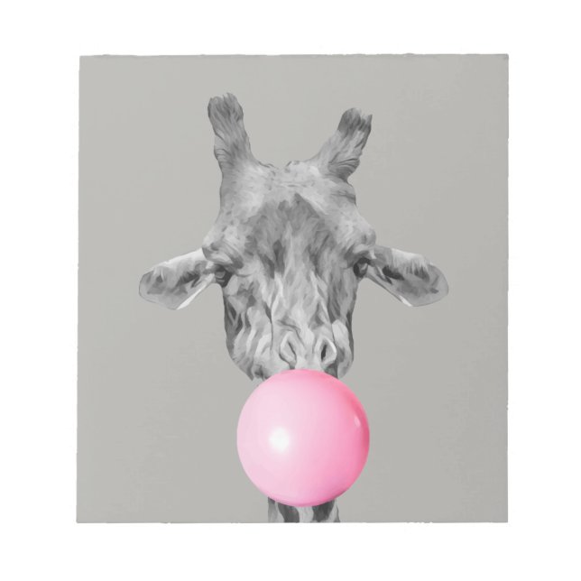 Bloco De Notas girafa bubble (Frente)