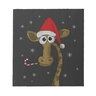 Bloco De Notas Girafa de Natal