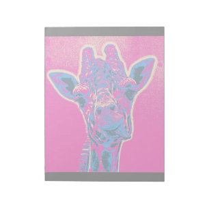 Bloco De Notas Girafa Engraçada Esticando sua língua
