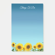 Girassóis Elegantes sobre Coisas Azuis do Céu