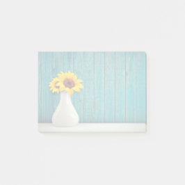 Bloco De Notas Girassóis num vaso